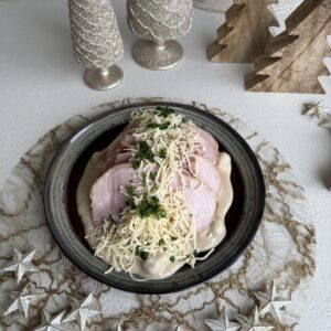 ARDEENS ORLOFF GEBRAAD MET CHAMPIGNONSAUS INCL GROENTEMENGELING